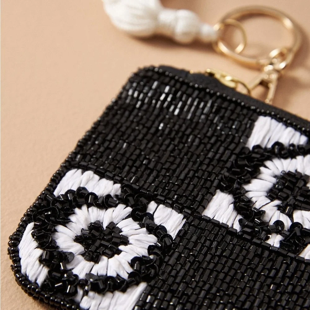 Anthropologie beaded coin purse
